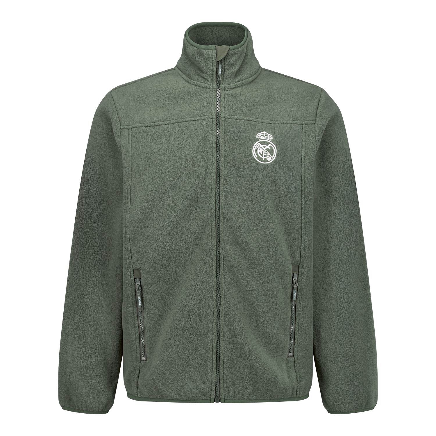 Mens Outerwear Fleece Jacket Green
