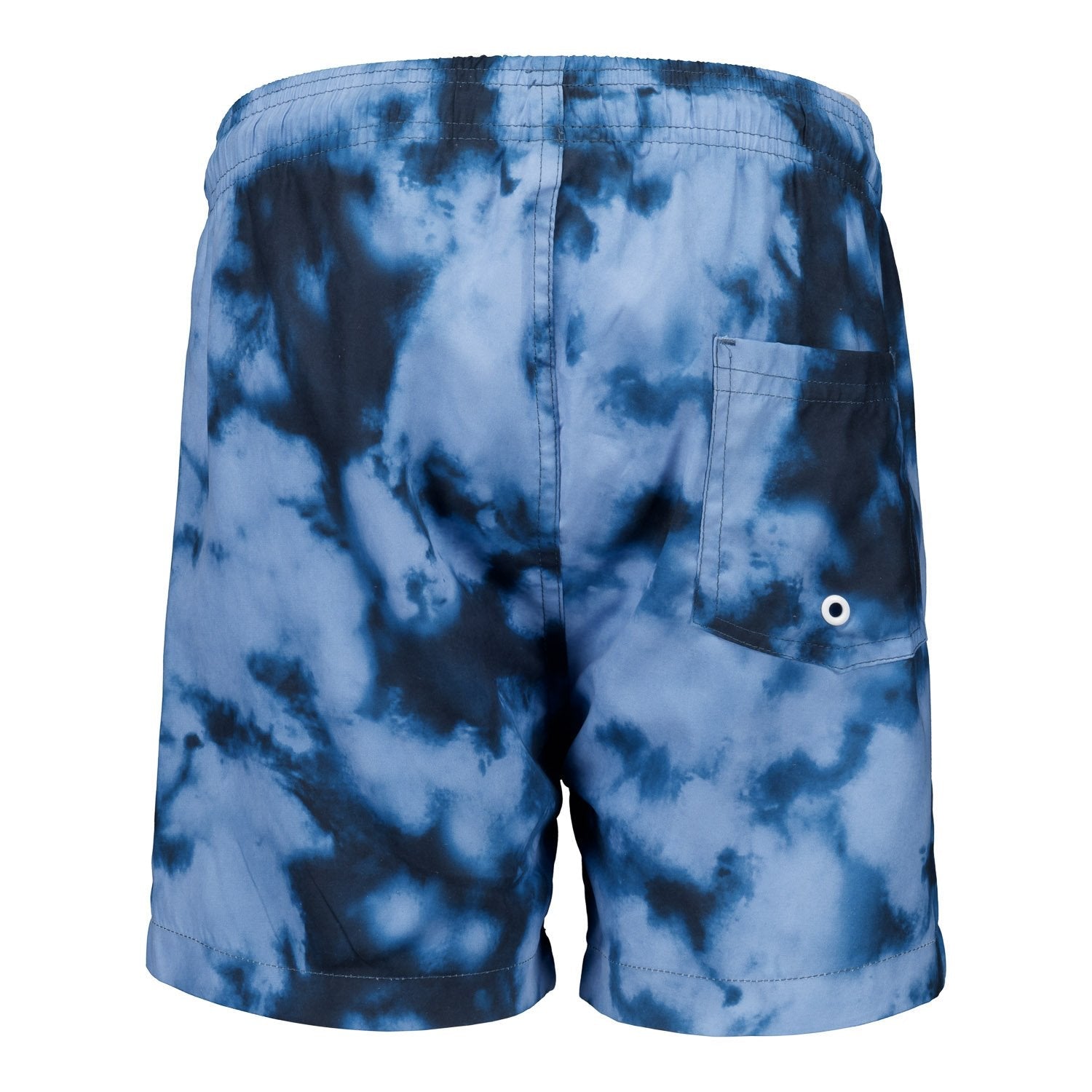 Kids Real Madrid Tye Dye Black Swimshorts