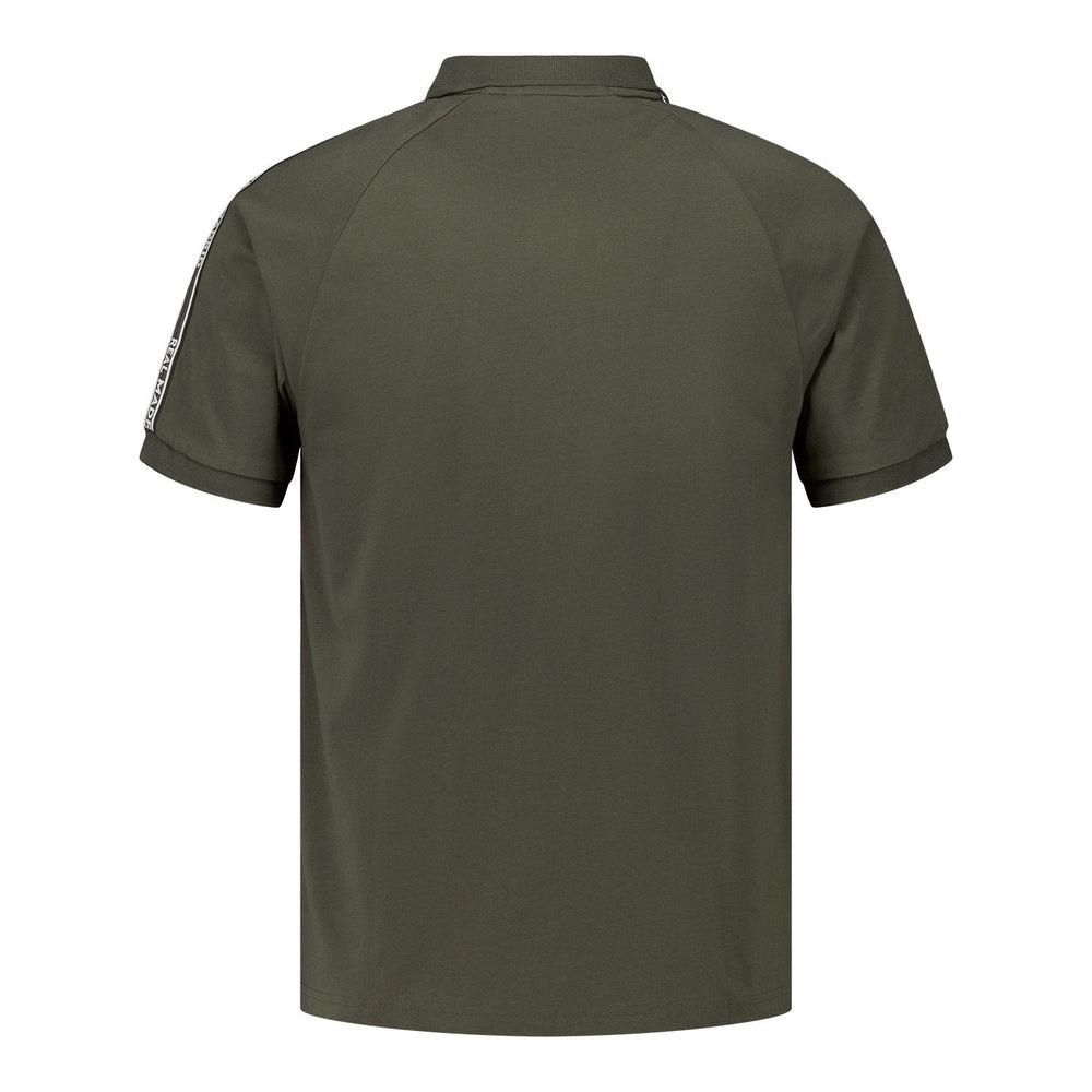 Mens Tape Polo Green