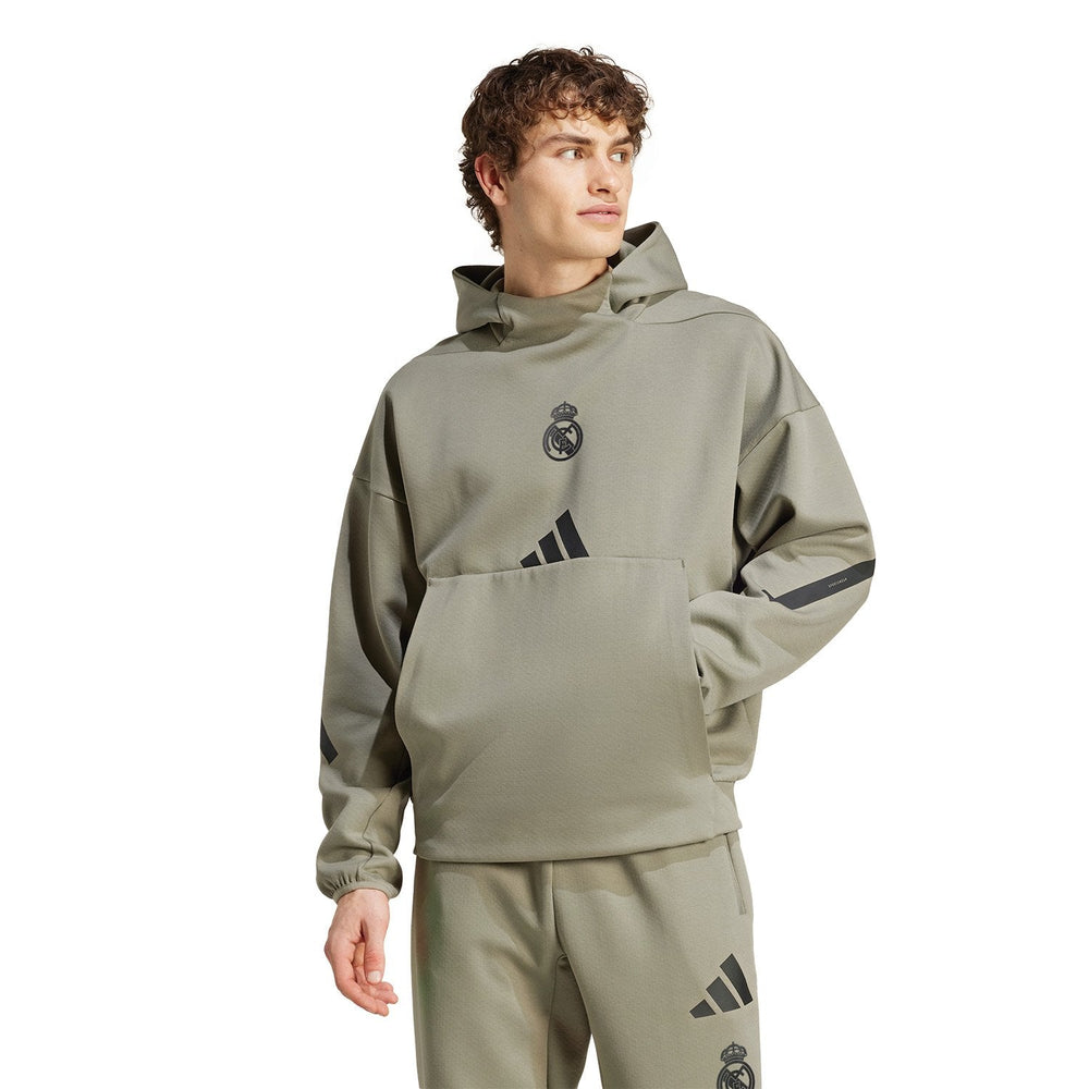 Mens adidas Real Urban Hoodie Kakhi