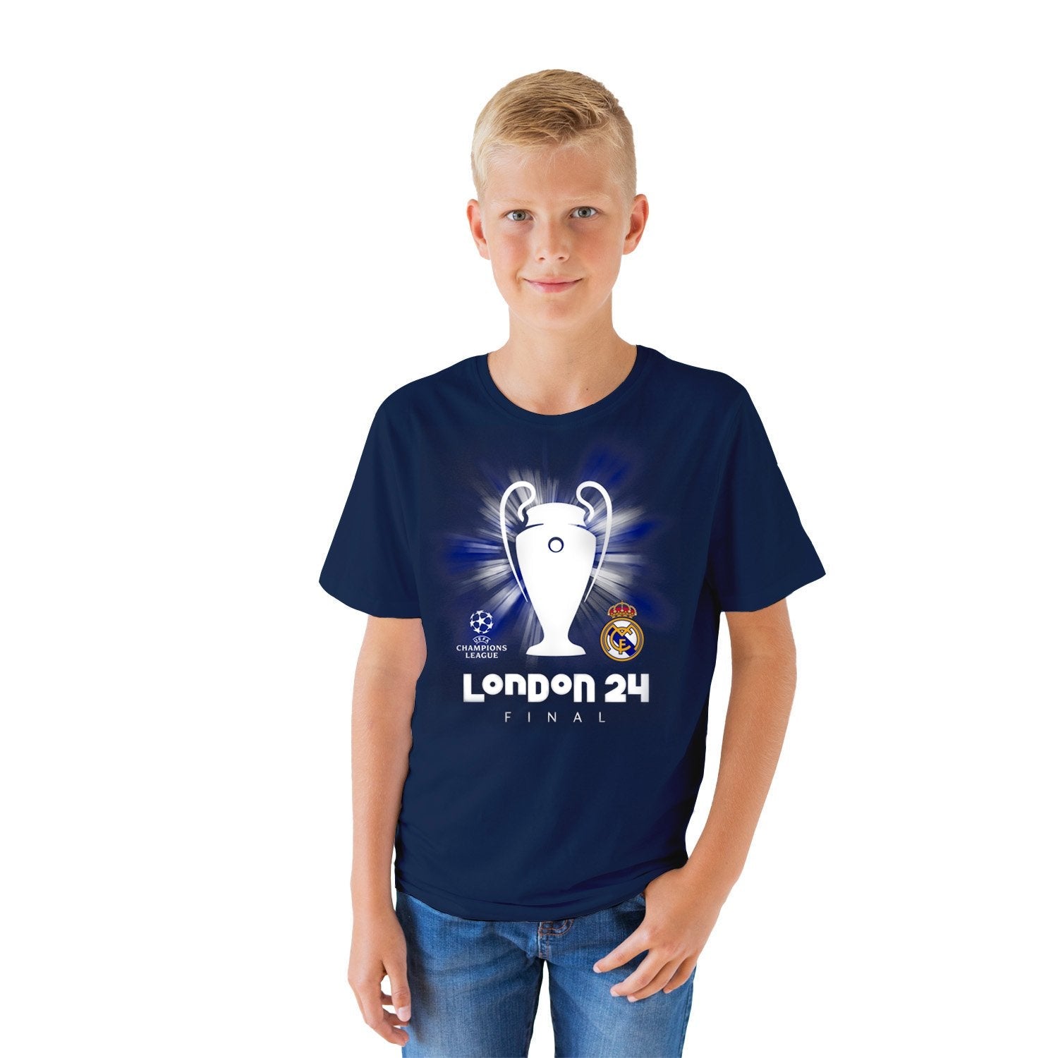 Kids UCL Final London 24 T-Shirt Navy