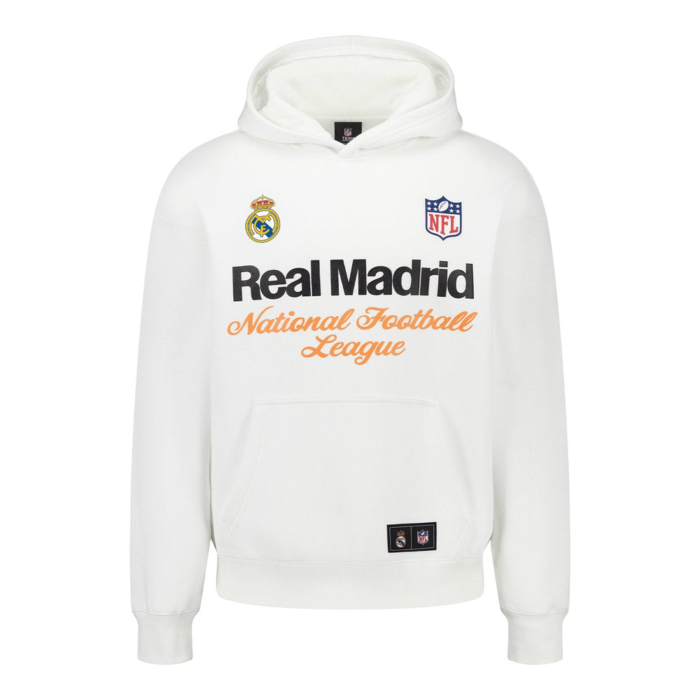 Mens Real Madrid x NFL Hoodie White