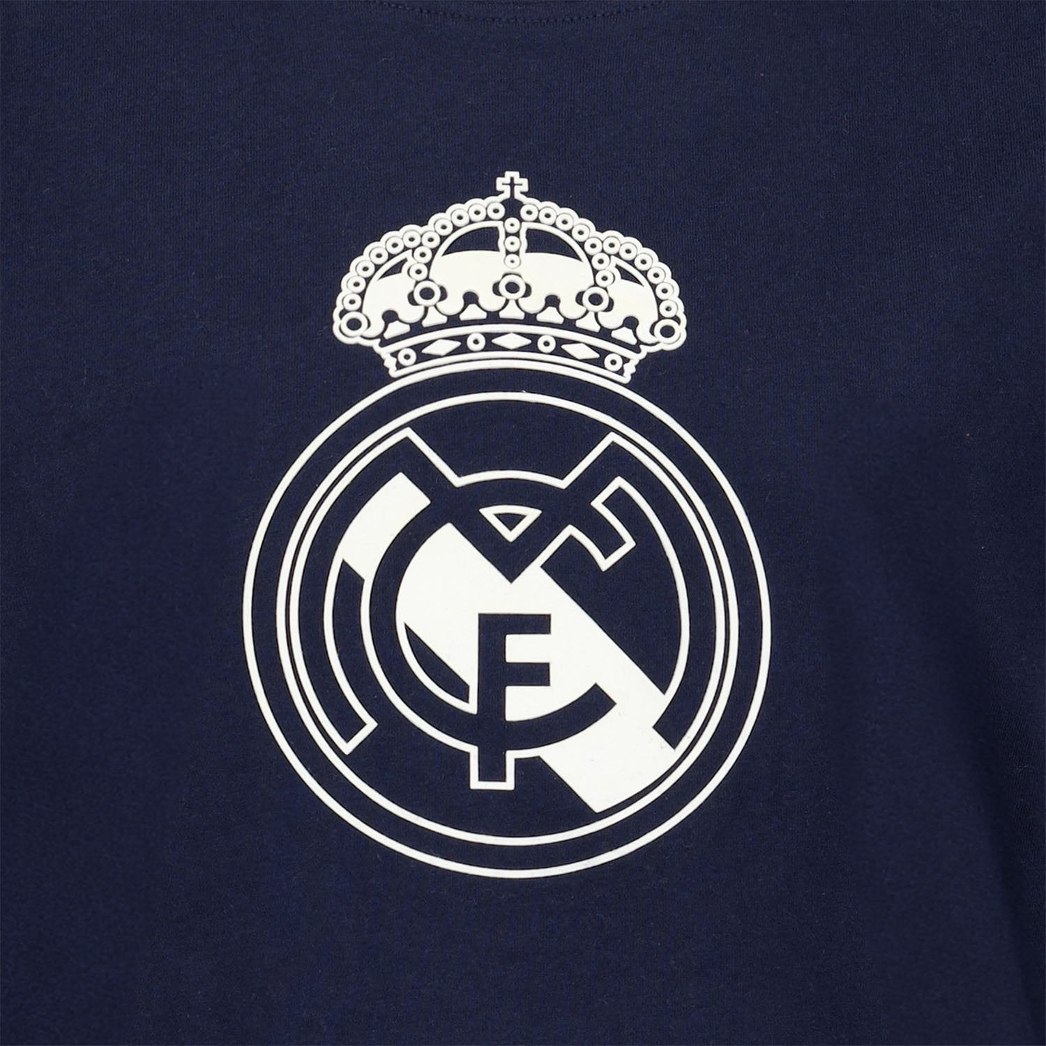 Kids Color Crest T-Shirt Navy Real Madrid