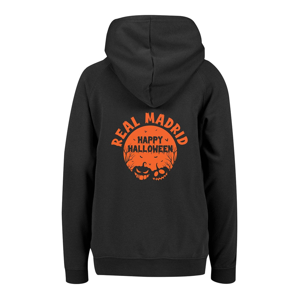 Kids Halloween Back Print Hoodie Black Real Madrid