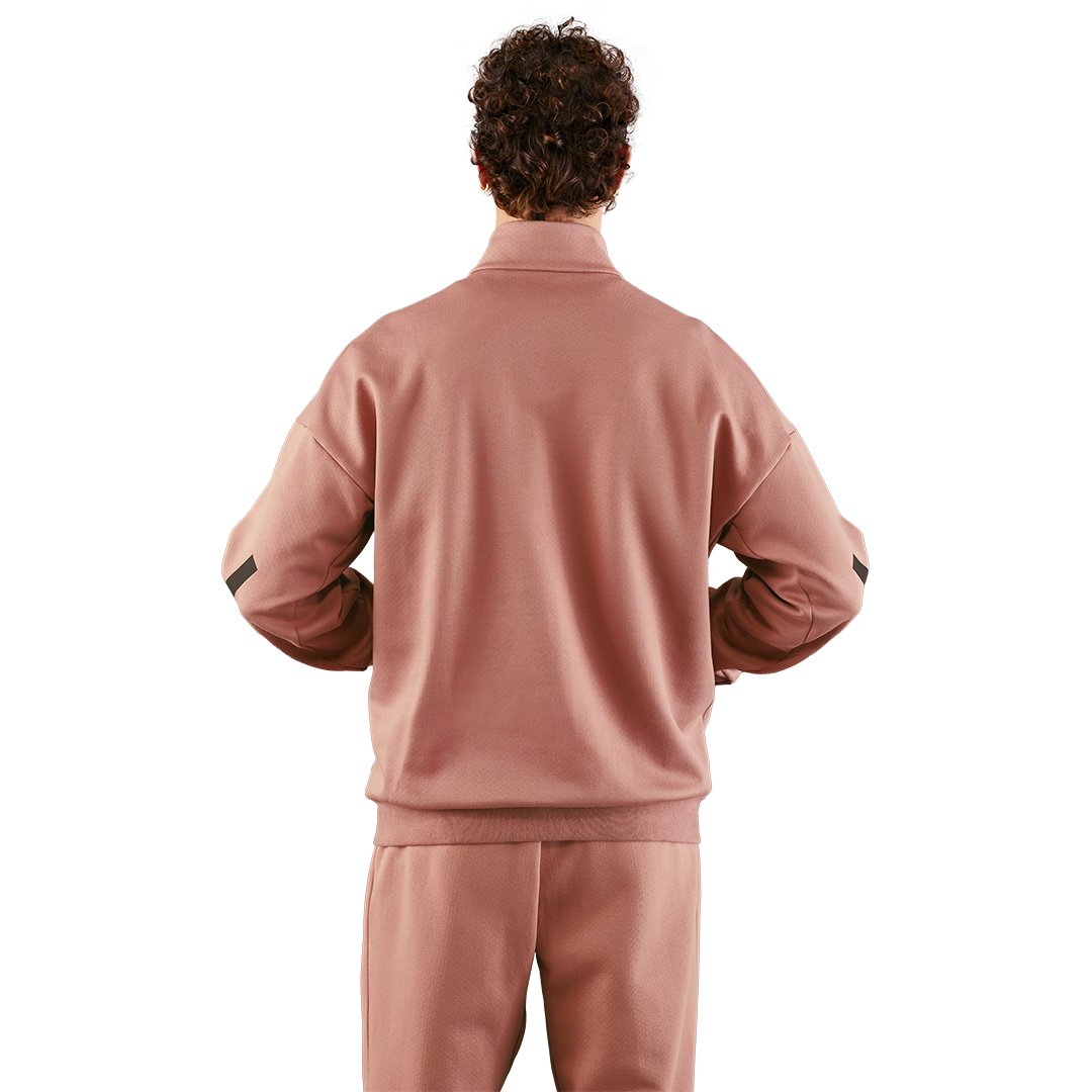 Mens adidas Real Urban Half Zip Hoodie Brown