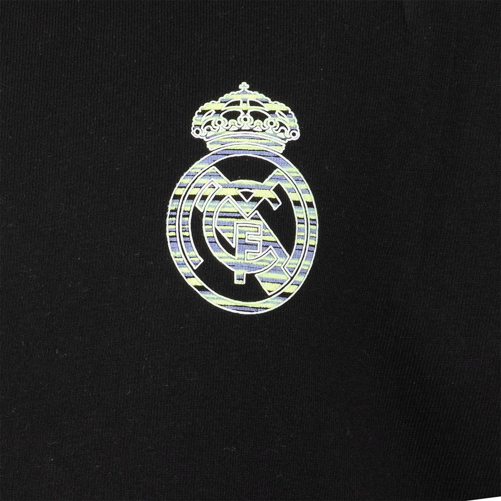 Kids T-Shirt Fan Kids Crest Back Print Black Real Madrid
