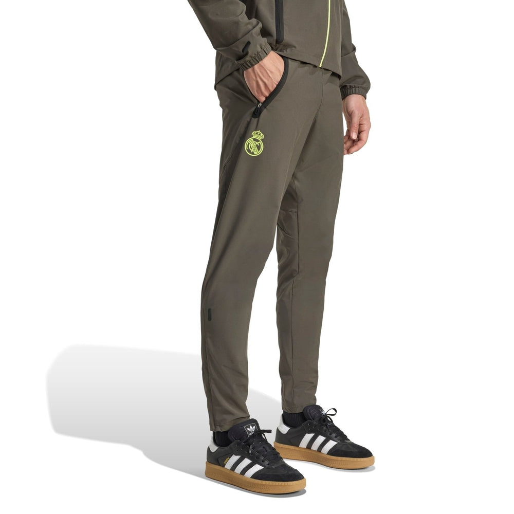 Mens Tiro Vis Tech Competition Trousers Grey/Lime Green