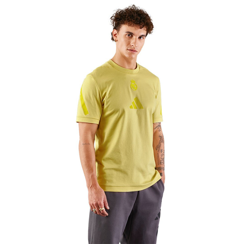 Mens adidas Real Urban T-Shirt Yellow