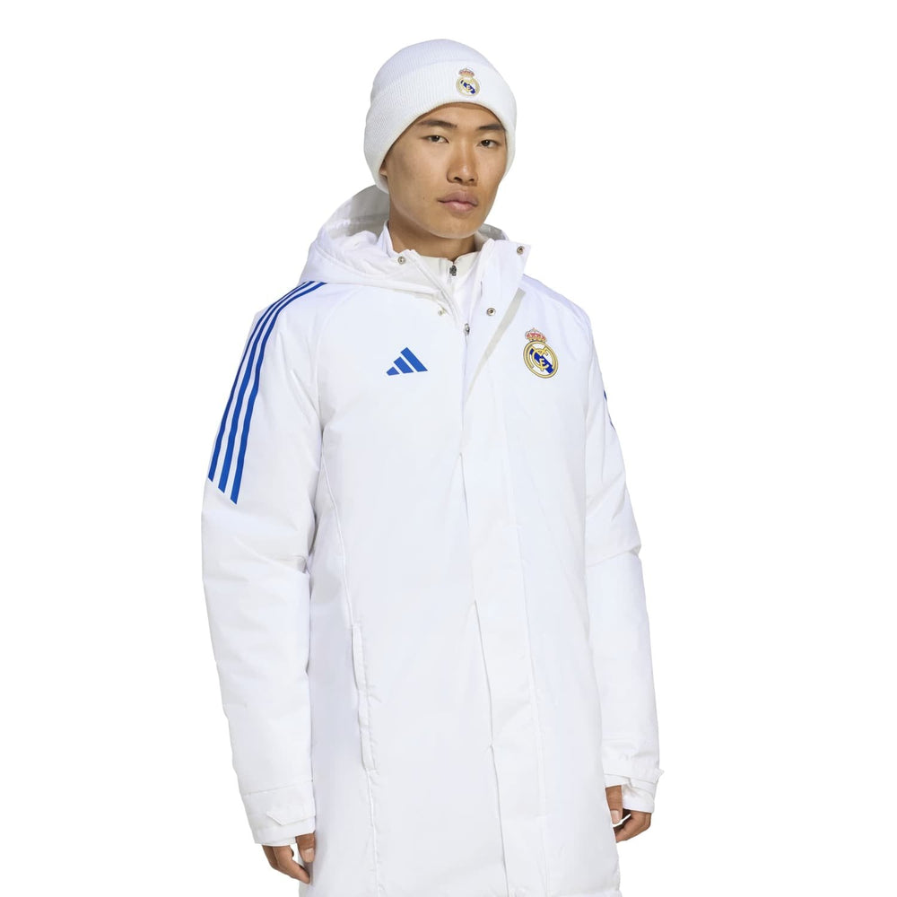 Mens adidas UCL Training Parka 25/26 White