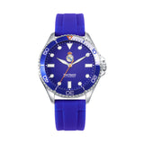 Men’s Steel Watch with Rubber Strap – Real Madrid