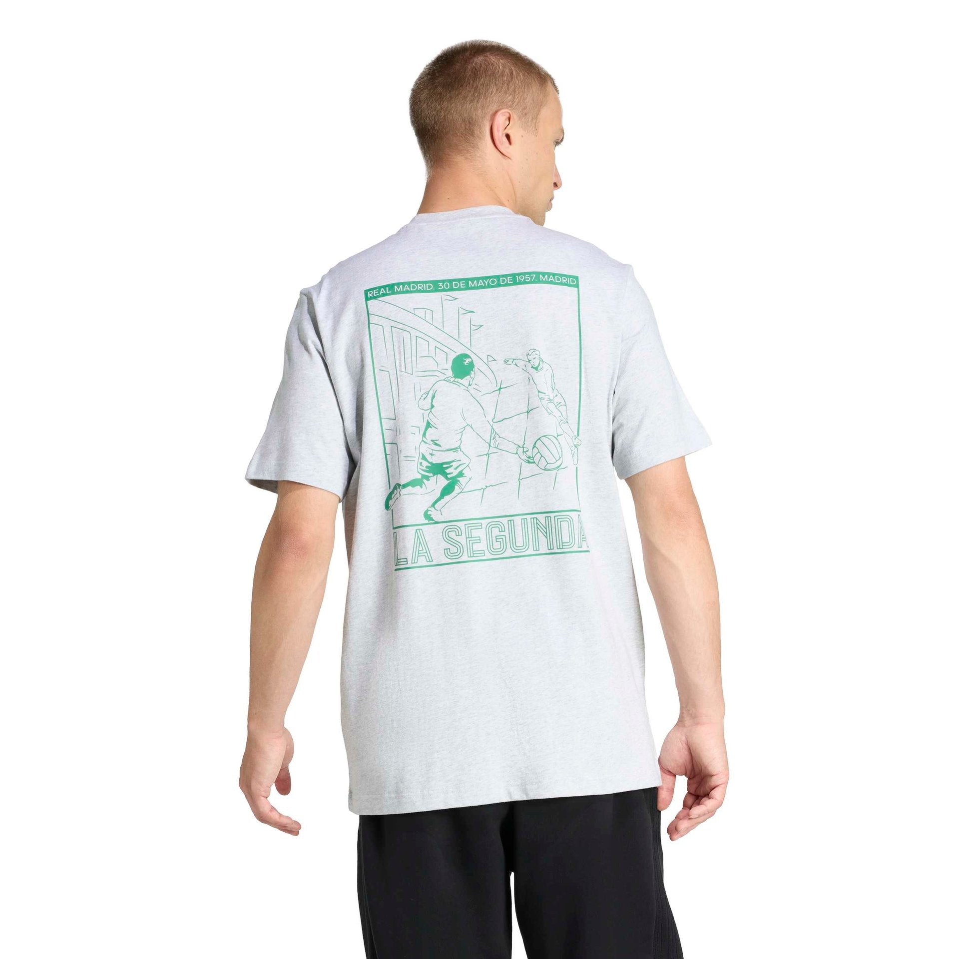 Mens adidas Heritage Pack T-Shirt Grey | 1957