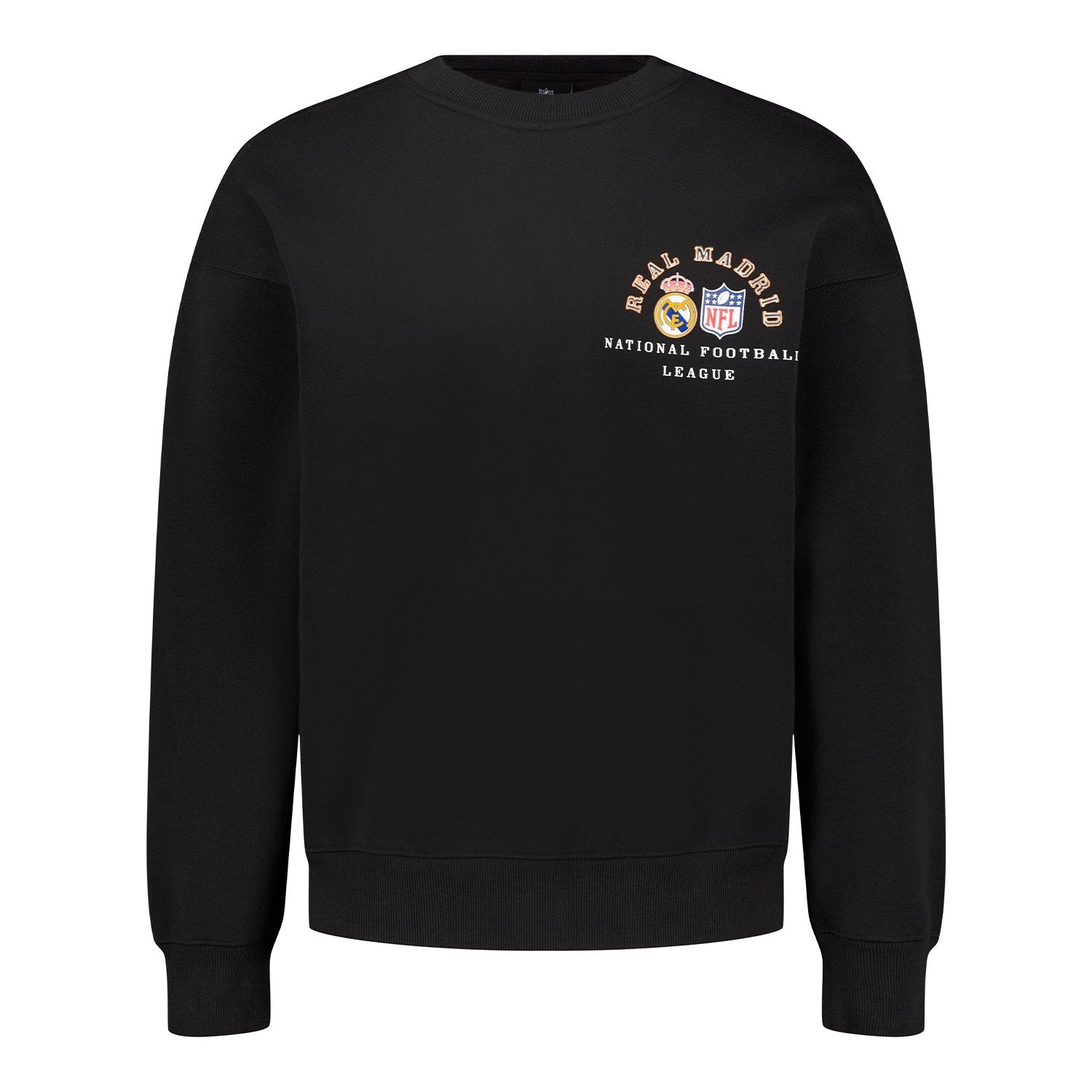 Mens Real Madrid x NFL Crew Sweatshirt Black