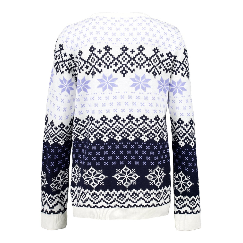 Womens Christmas Sweater Crest Lilac