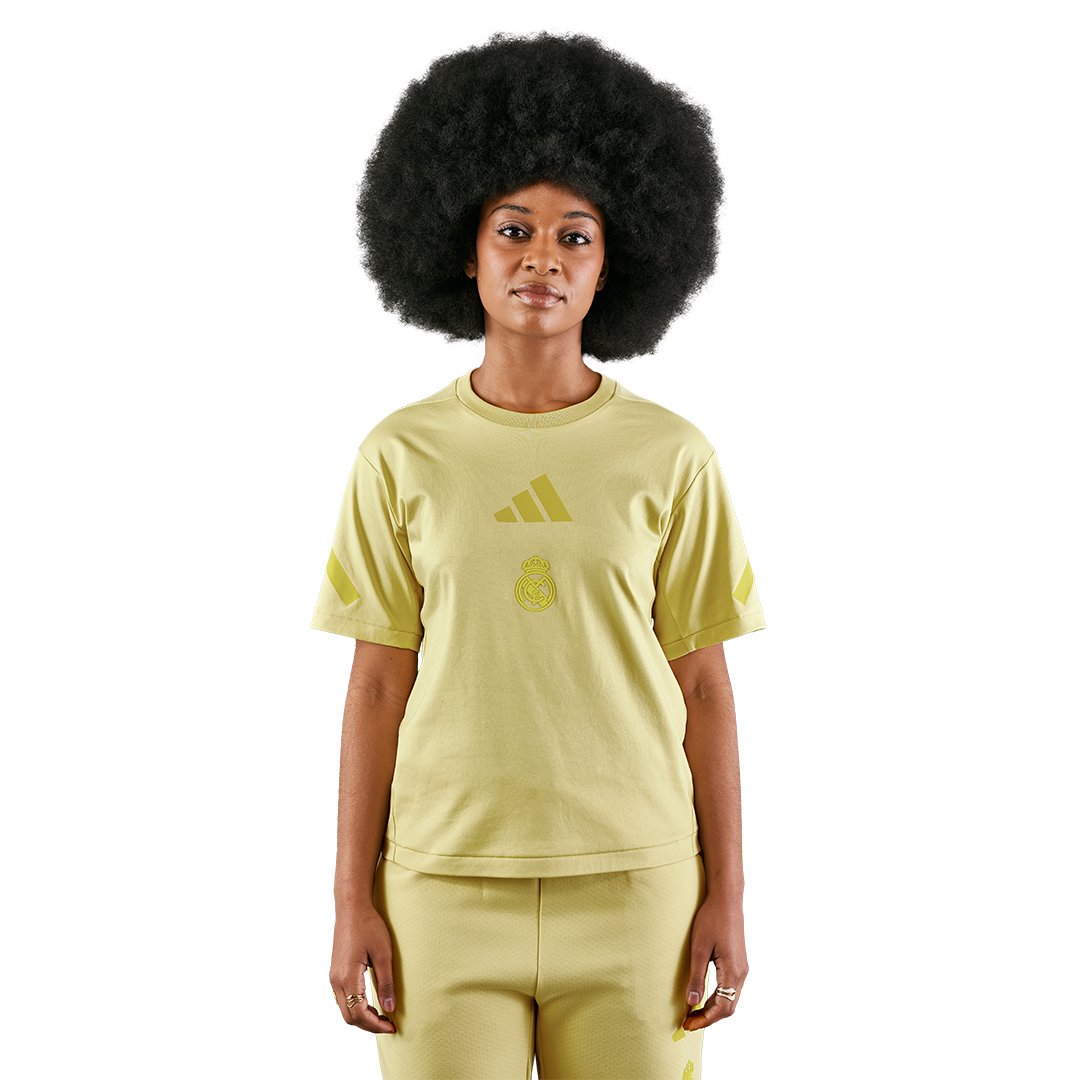 Womens adidas Real Urban T-Shirt Yellow