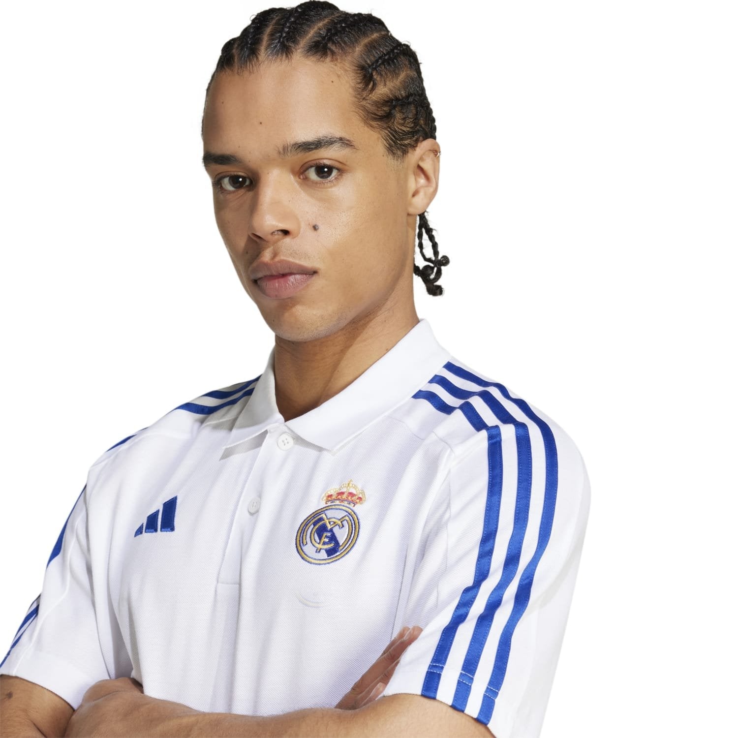 メンズ adidas DNA ポロ 25/26 ホワイト – レアル・マドリードCF公式
