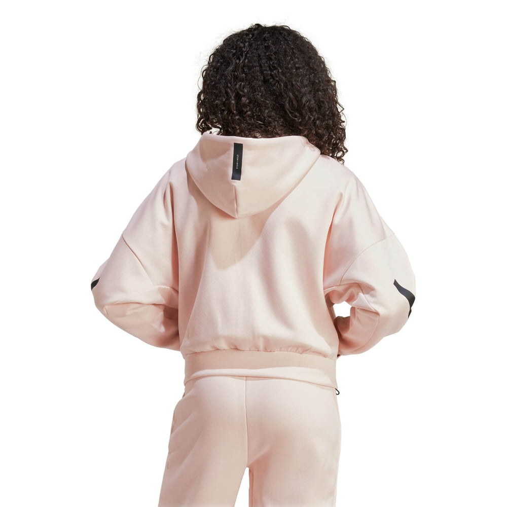 Womens adidas Real Urban Full Zip Hoodie Light Pink