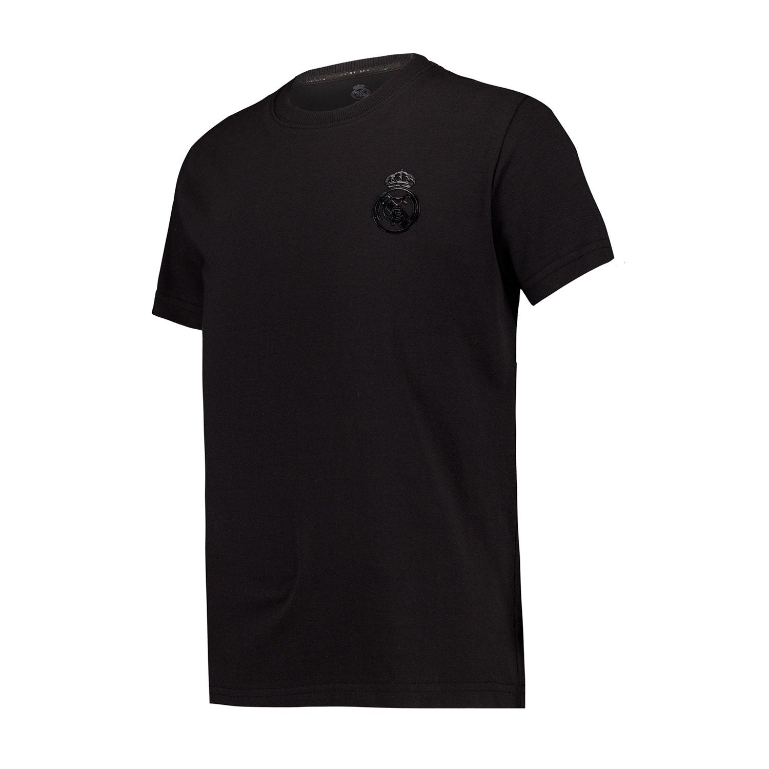 Kids Blackout T-Shirt Backprint Black Real Madrid