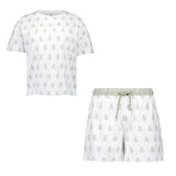 Set Pijama Camiseta & Pantalones Cortos Mujer White Dreams Verde Real Madrid 
