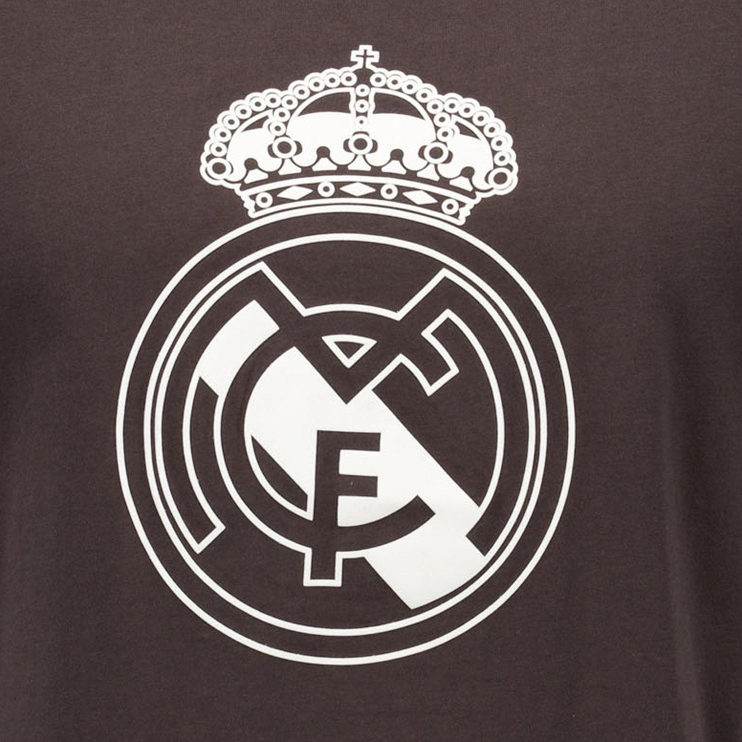 Mens Color Crest T-Shirt Washed Black Real Madrid