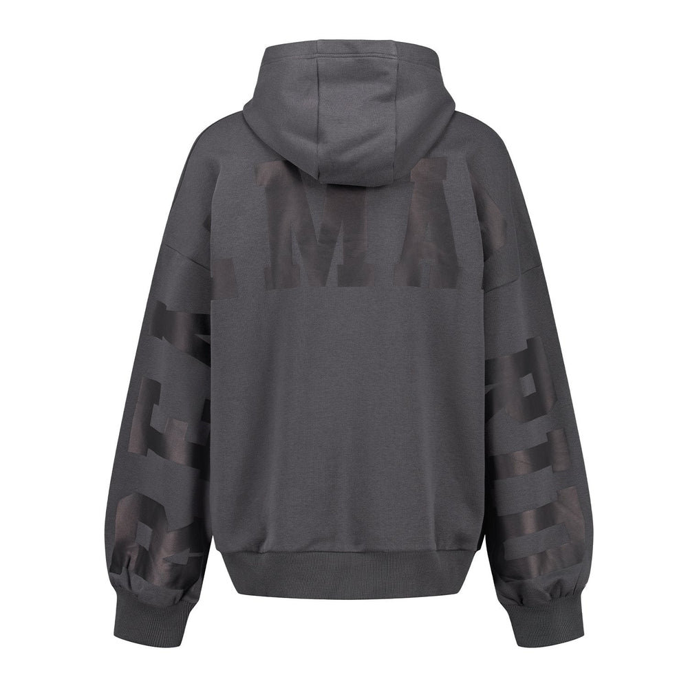 Womens Vintage Hoodie Charcoal