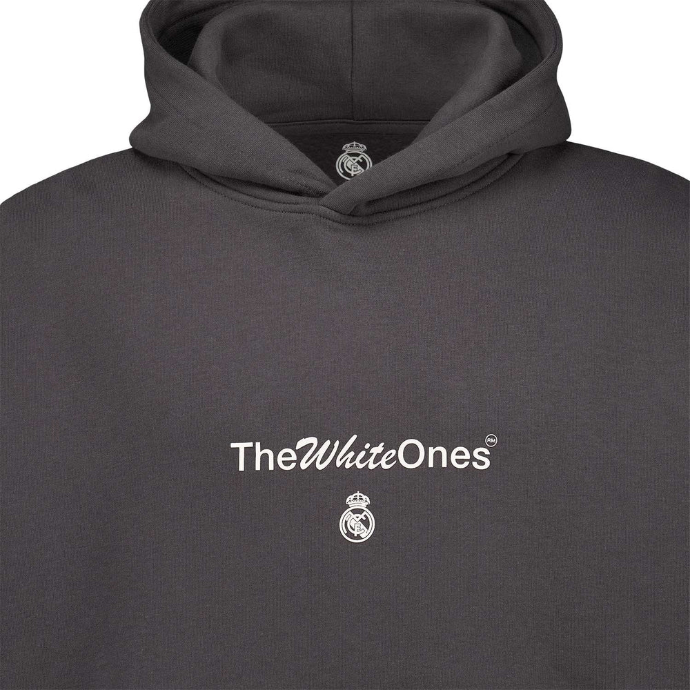 Mens The White Ones Text Hoodie Black
