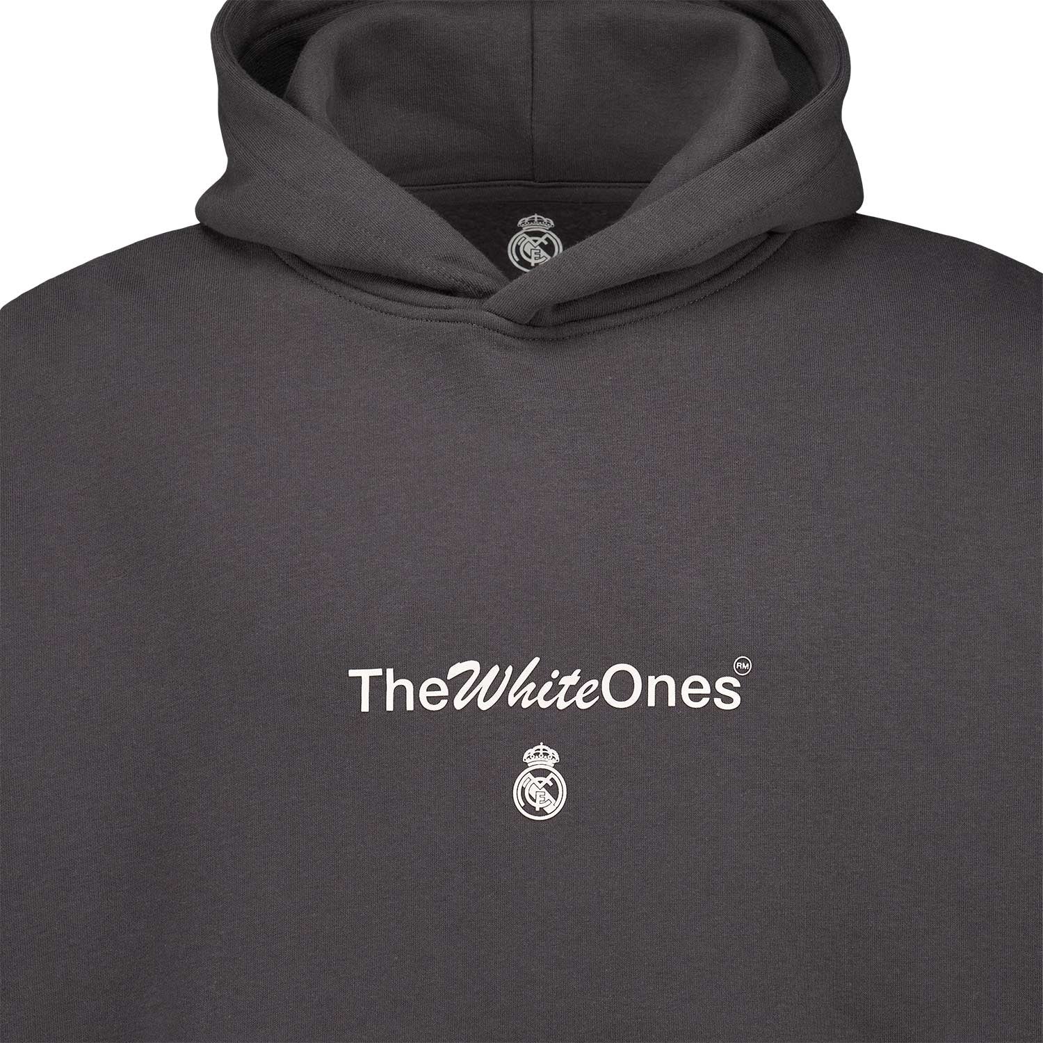 Mens The White Ones Text Hoodie Black
