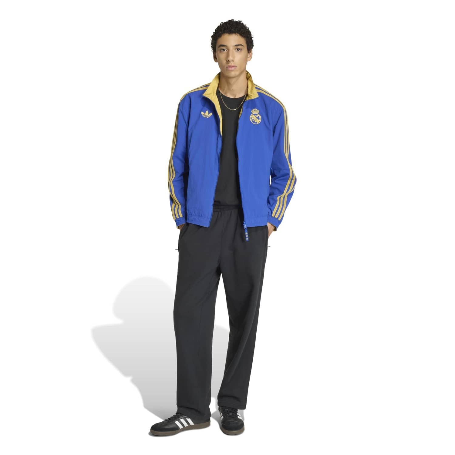 メンズリバーシブルジャケット adidas Chinese Knot Pack 25/26 ブルー