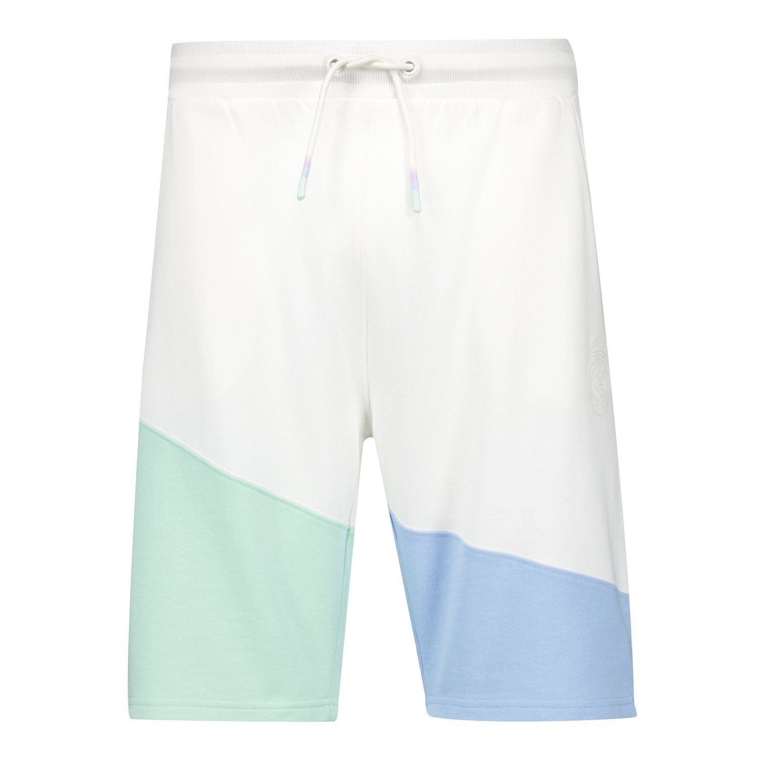 Mens Pastel Diagonal Panel Shorts Multicolor Real Madrid