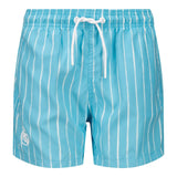 Costume da Bagno Bambino a Righe Verde Acquamarina