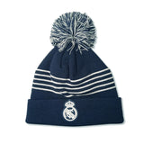 Real Madrid Navy Blue Pom‑Pom Beanie