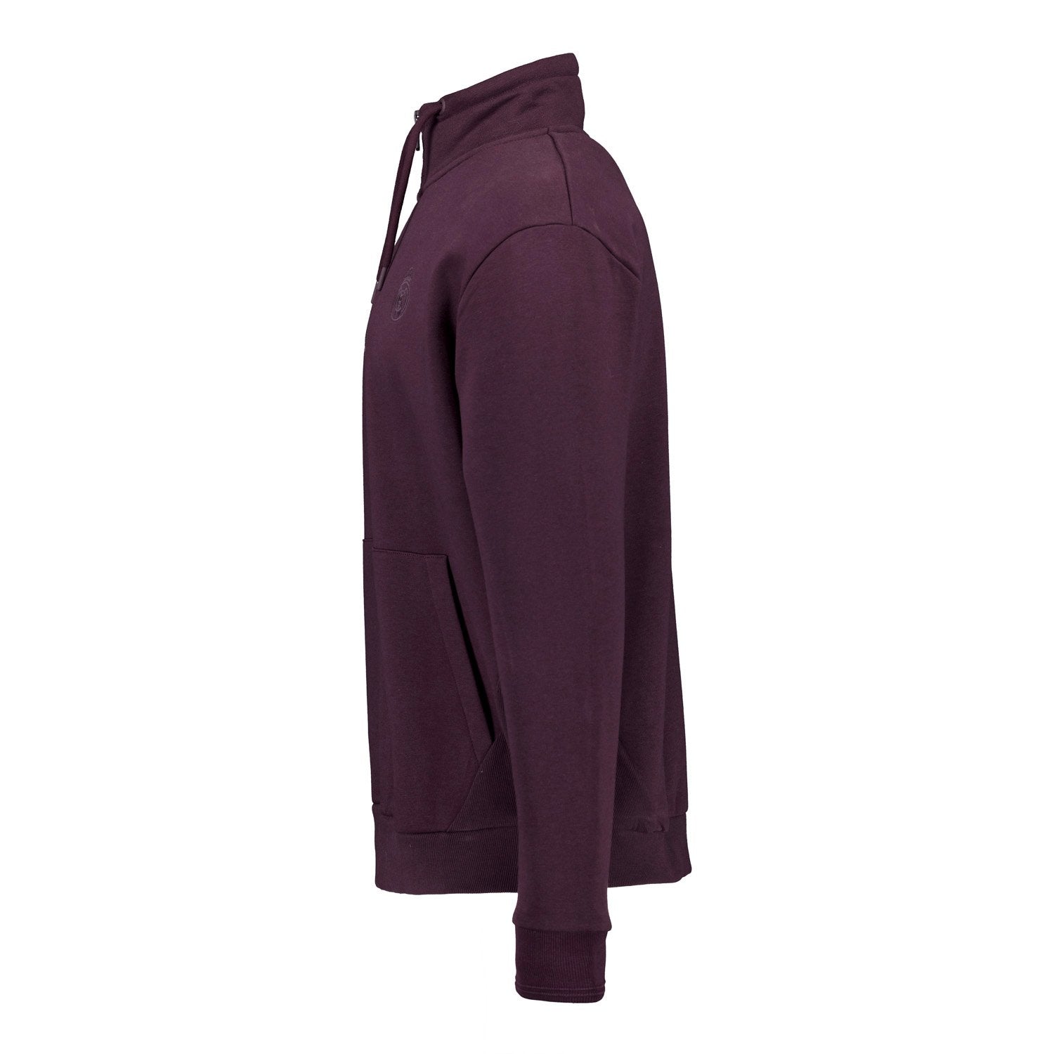 Mens Plum Noir 1/4 Zip Sweat Plum