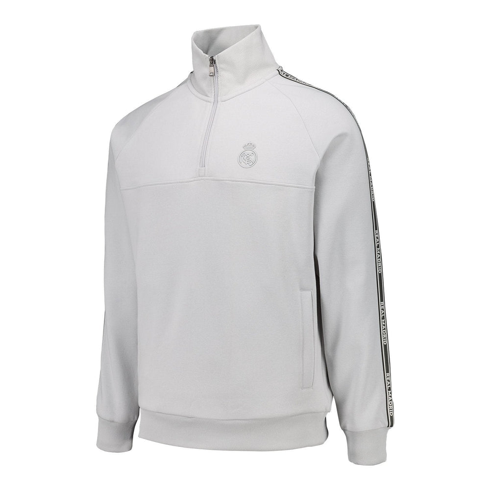 Mens Tape Zip Sweatshirt Grey