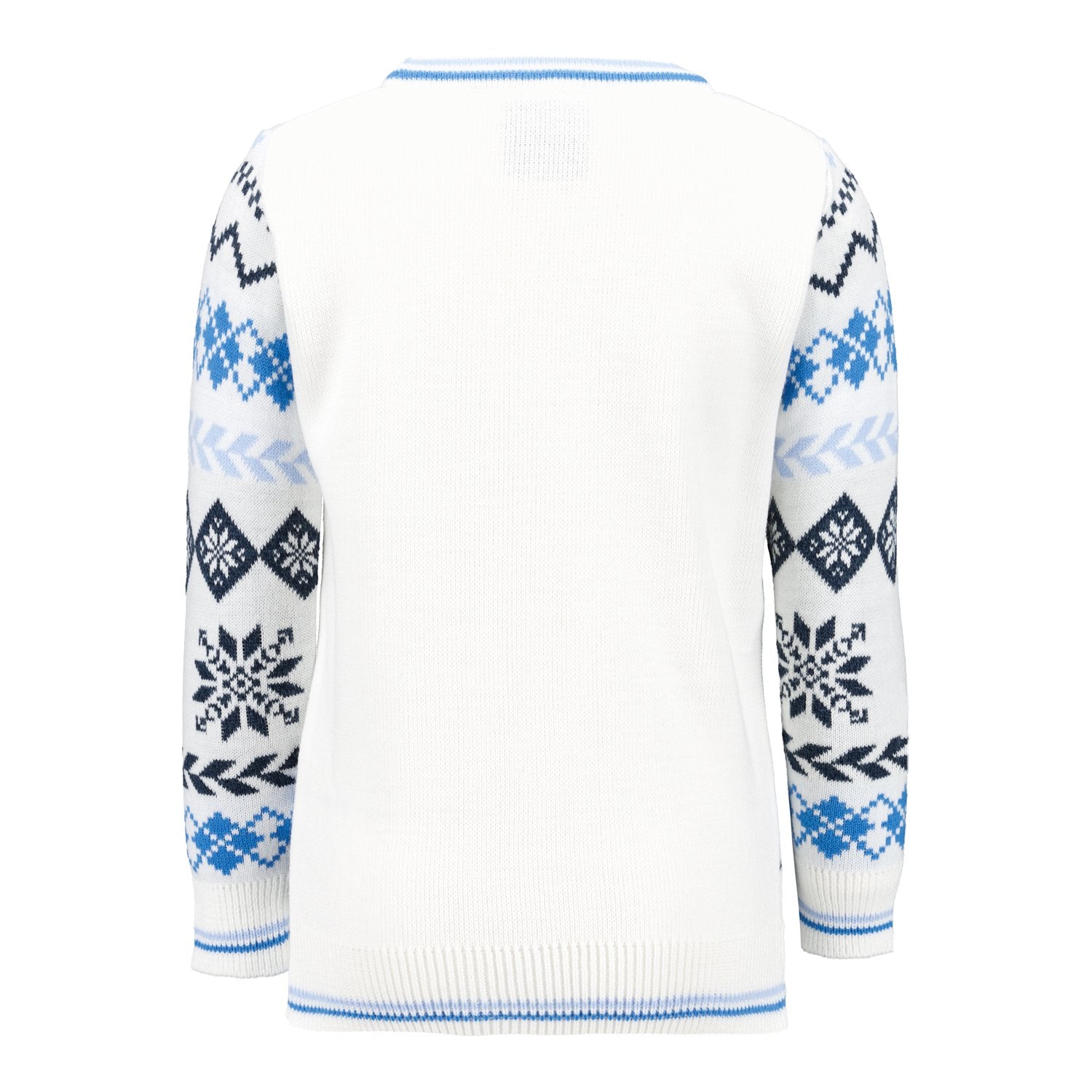 Kids Christmas Sweater Crest Ice White