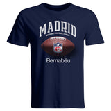 Camiseta Hombre Bernabéu x NFL Balón Azul Marino