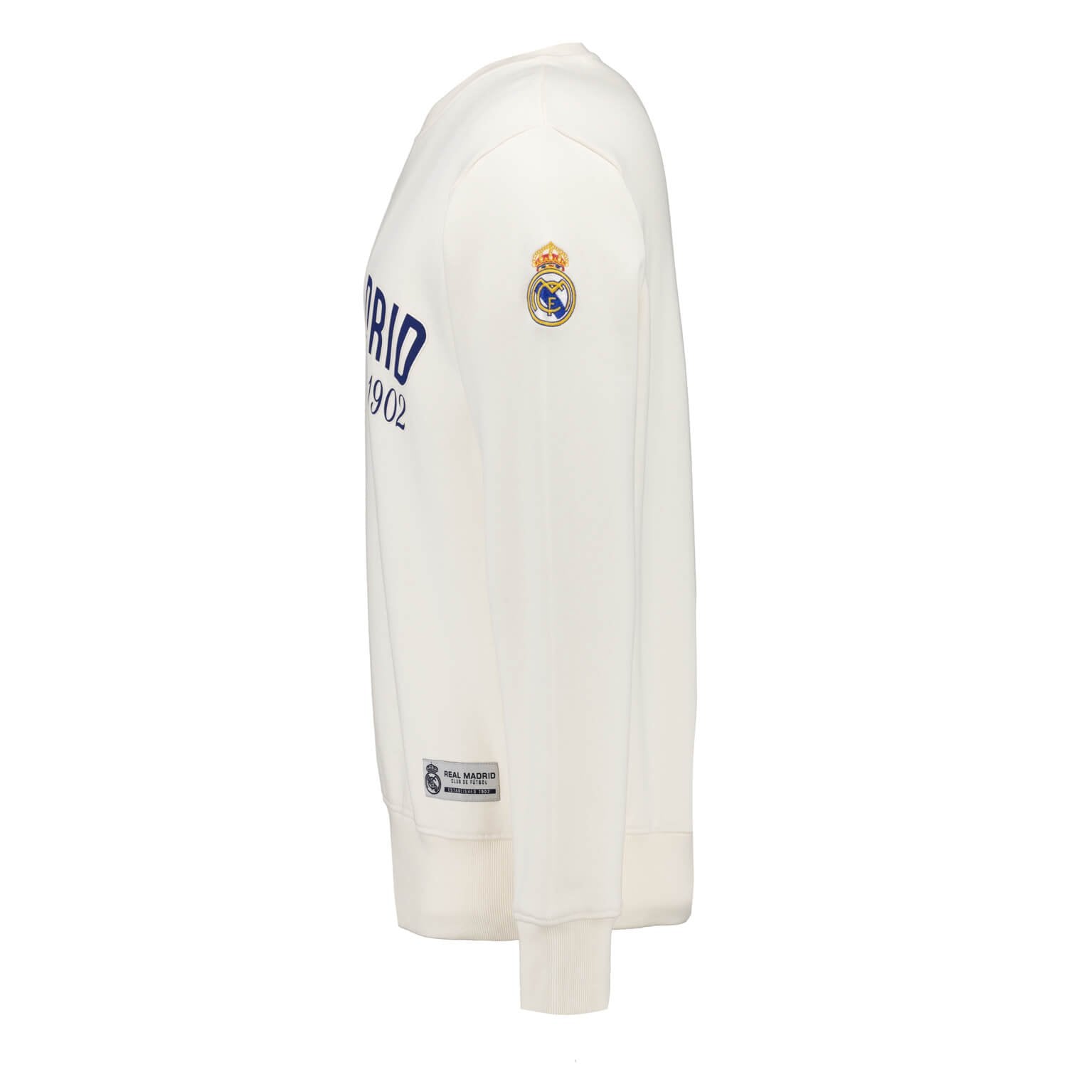 Mens Baseball Crewneck Sweatshirt Off White Real Madrid