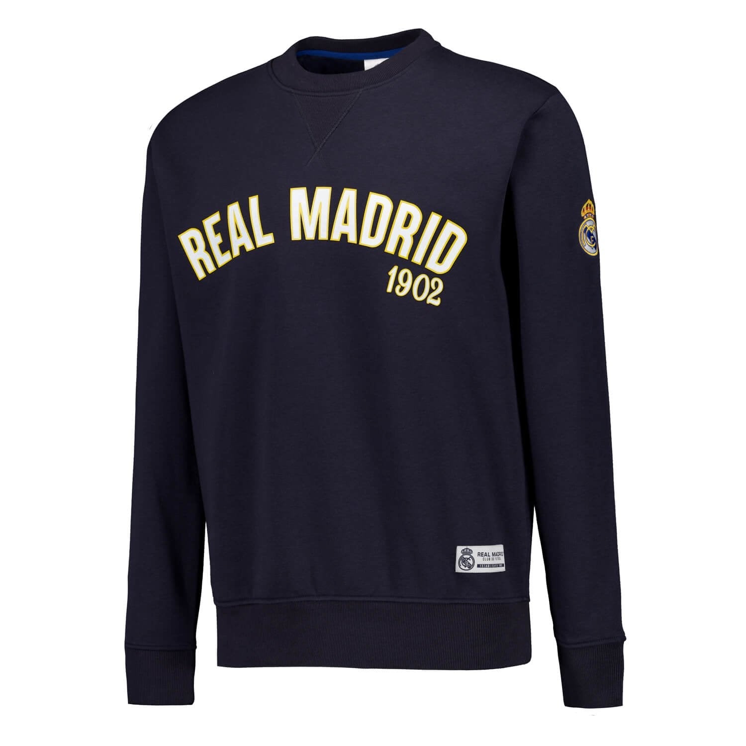 Mens Baseball Crewneck Sweatshirt Navy Real Madrid