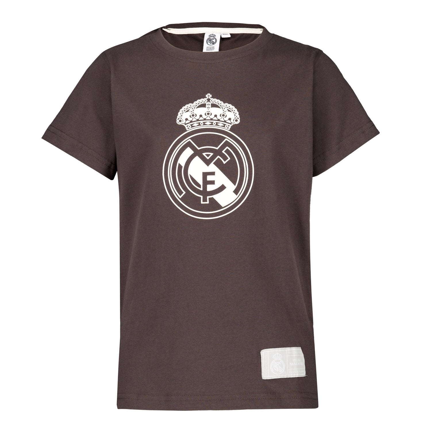 Kids Color Crest T-Shirt Washed Black Real Madrid
