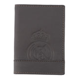 Funda Tarjetas Cuero Marrón Oscuro Real Madrid