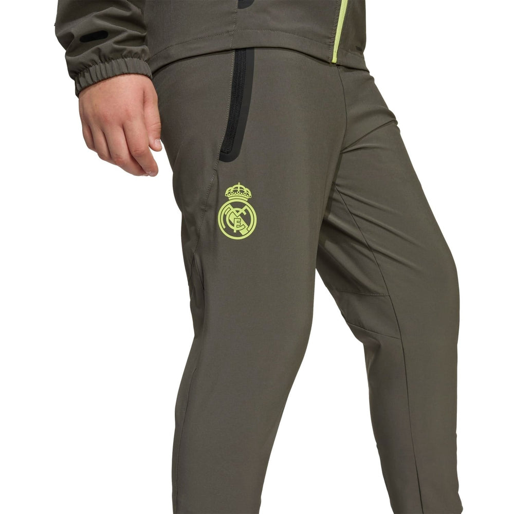Kids Tiro Vis Tech Competition Pants Grey/Lime Green