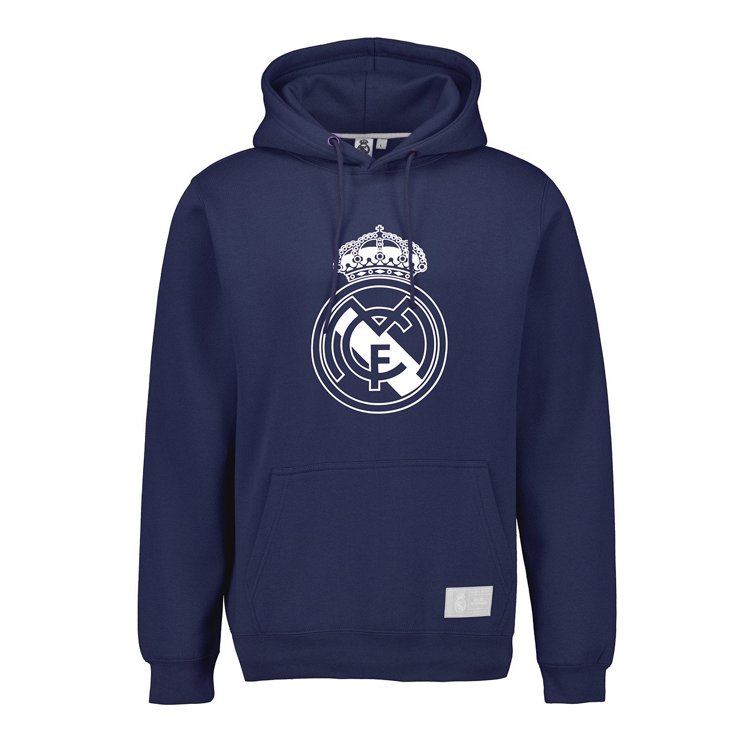 Mens Color Crest Hoodie Navy Real Madrid