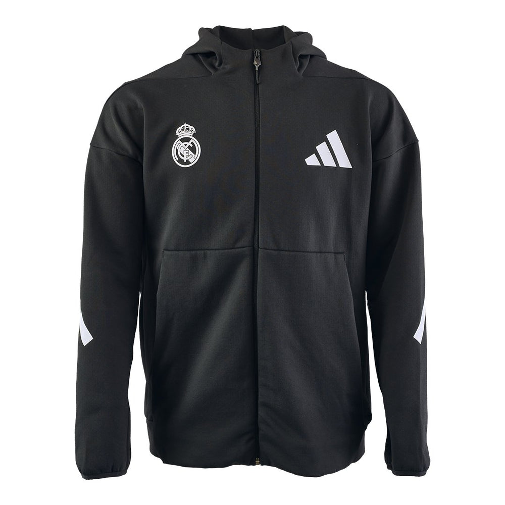 Mens adidas Real Urban Full Zip Hoodie Black