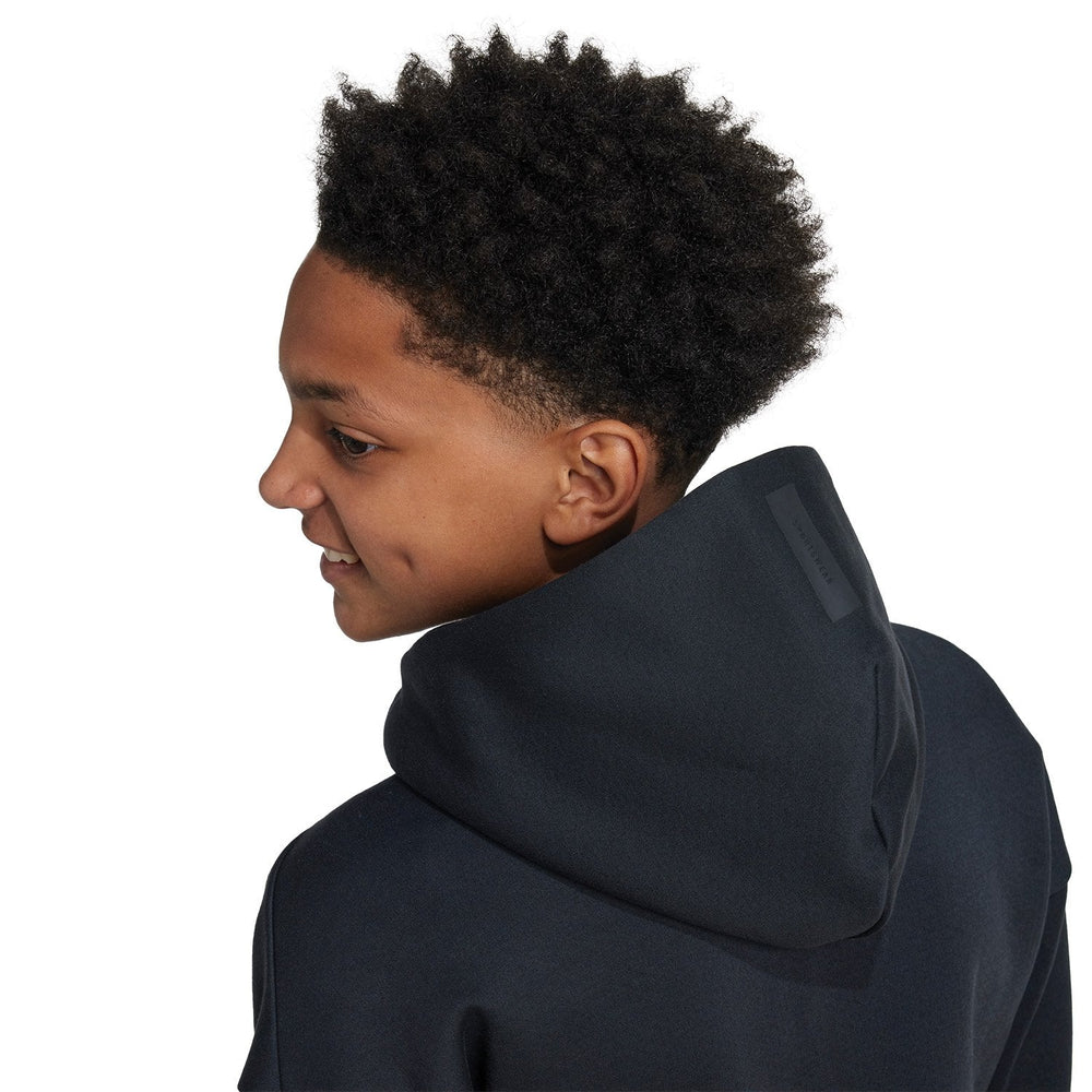 Kids adidas Real Urban Full Zip Hoodie Black/ Black