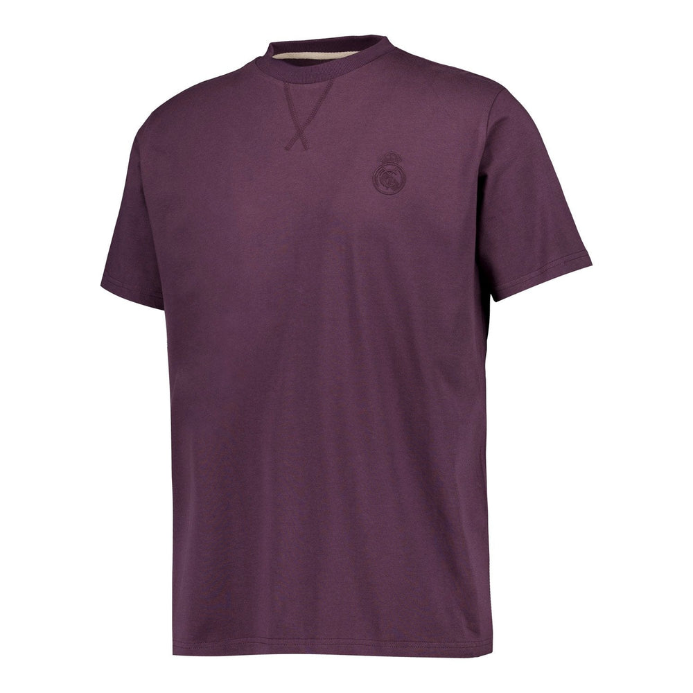 Mens Plum Noir Stitch Neck T-Shirt Plum