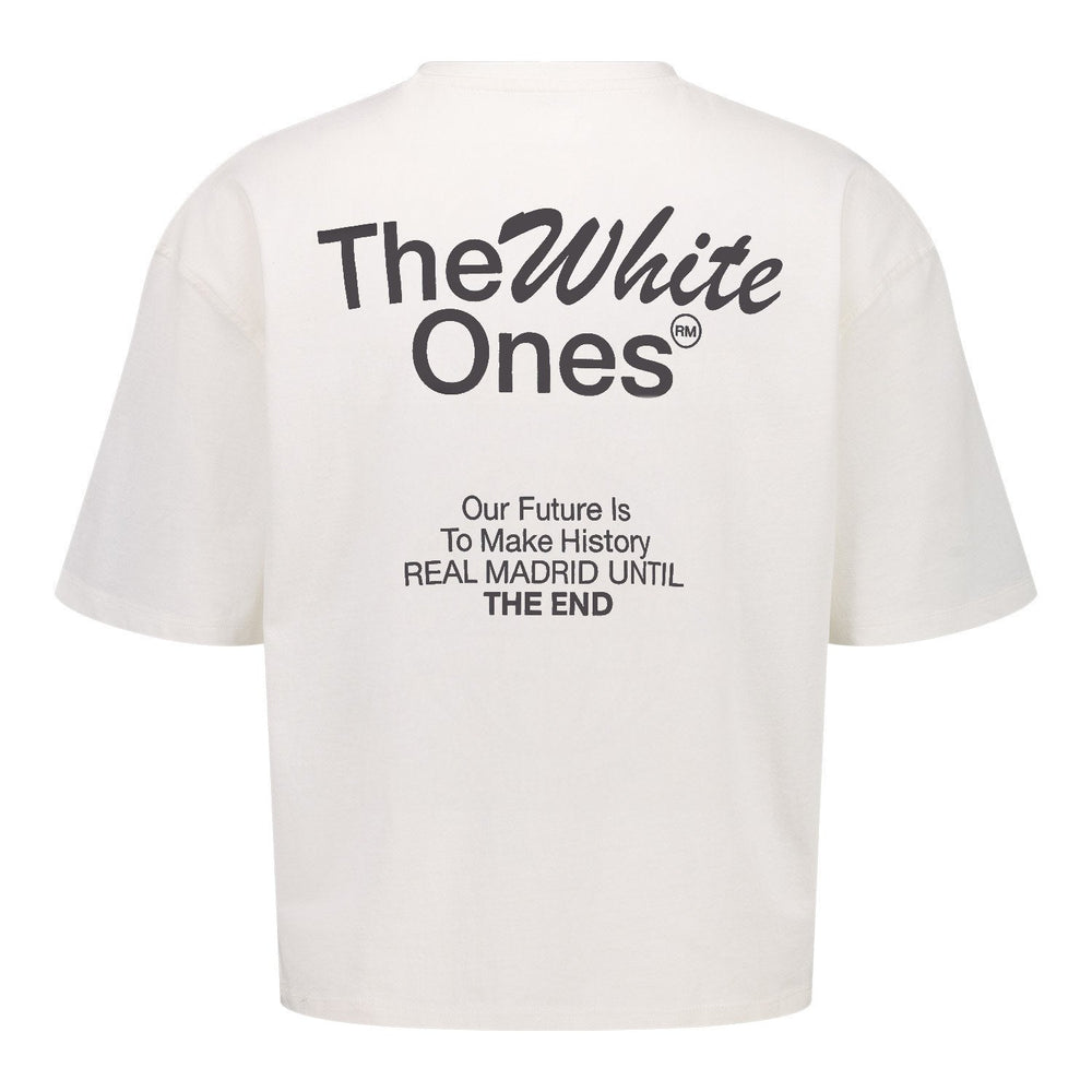 Mens The White Ones Text T-Shirt White