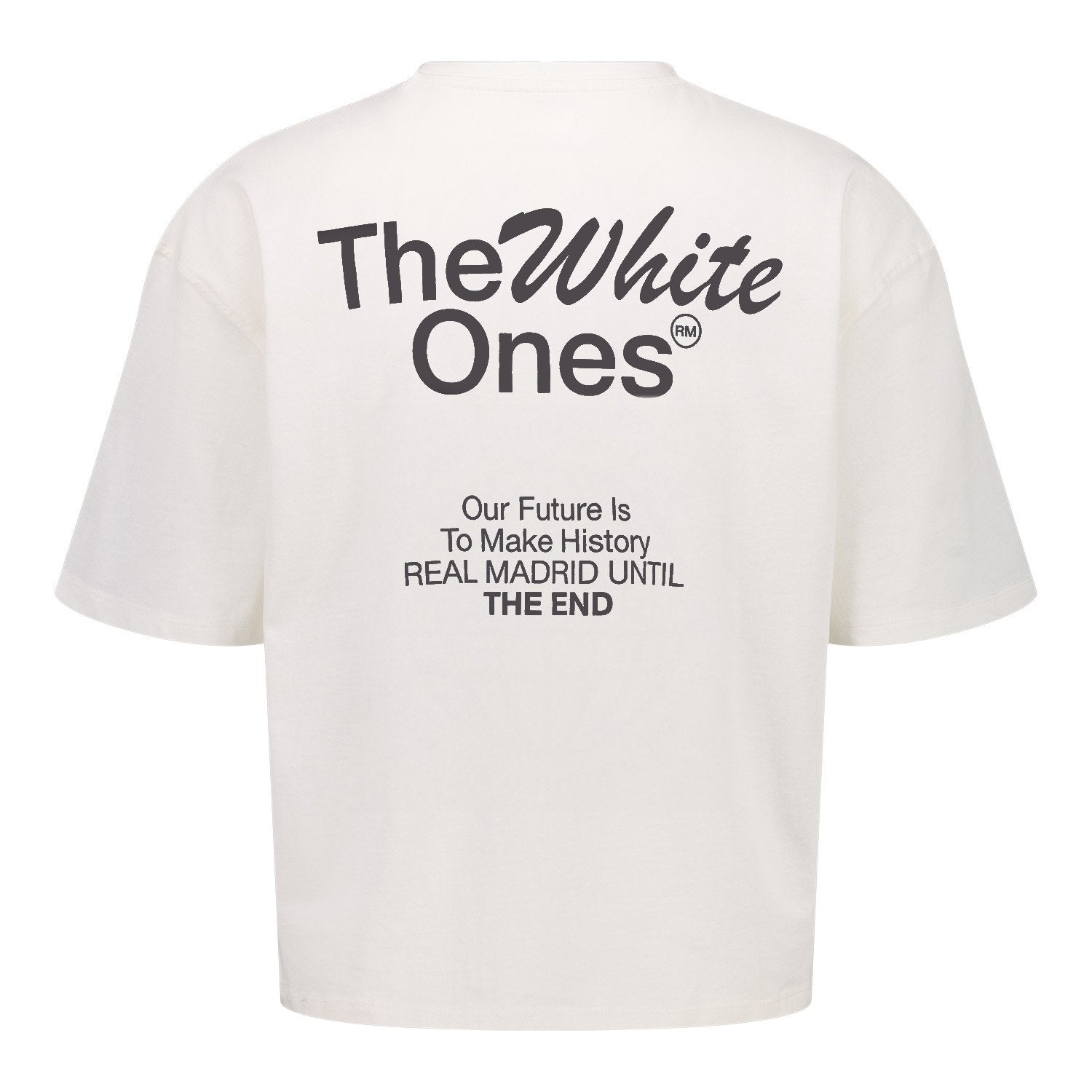 Mens The White Ones Text T-Shirt White