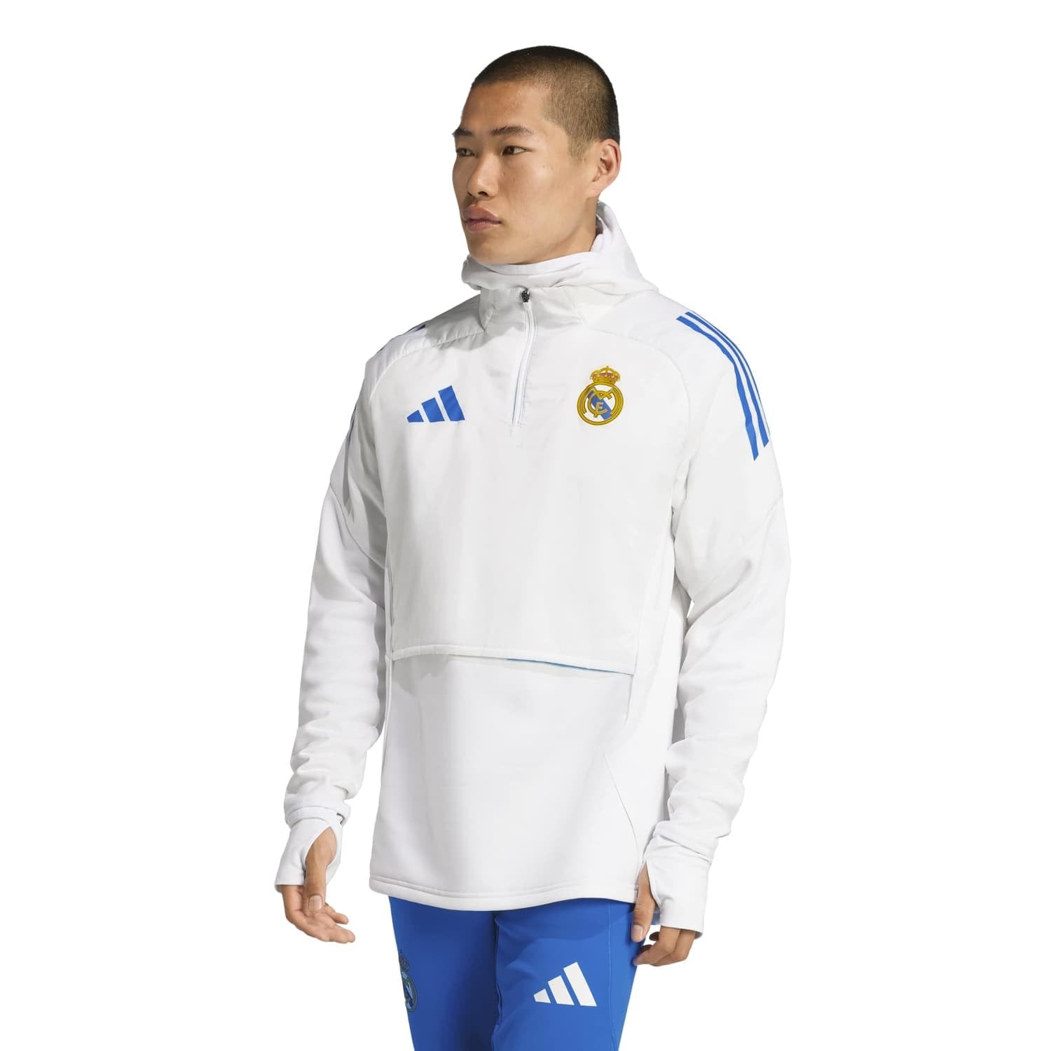 Mens adidas UCL Training Winter Top 25/26 White