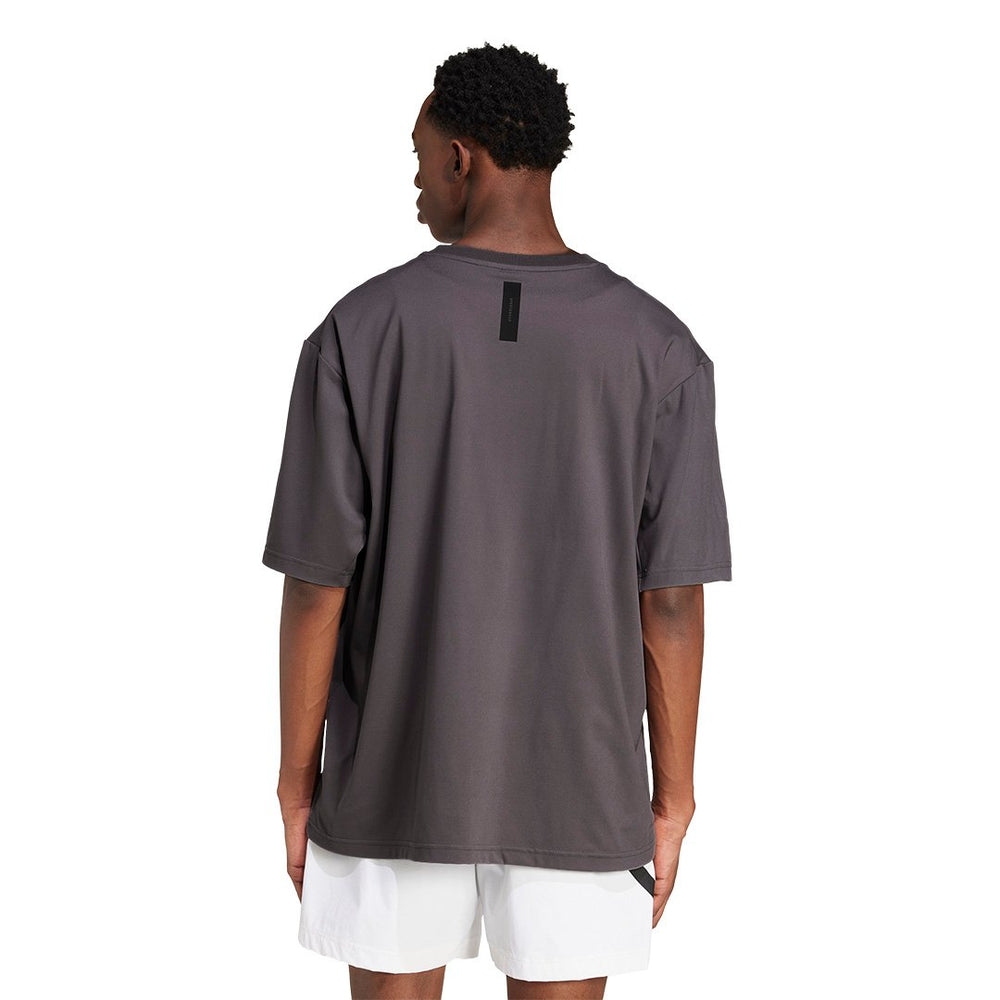 Mens adidas Real Urban T-Shirt Grey