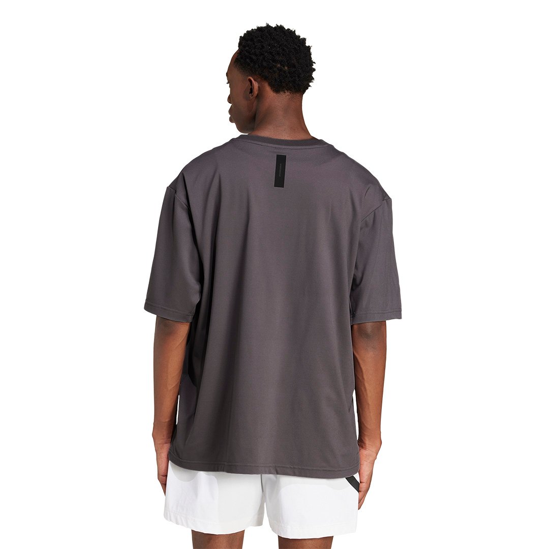 Mens adidas Real Urban T-Shirt Grey