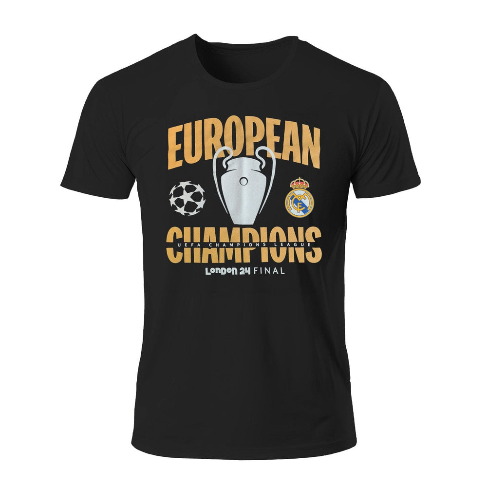 Mens UCL Champions 15 T-Shirt Black