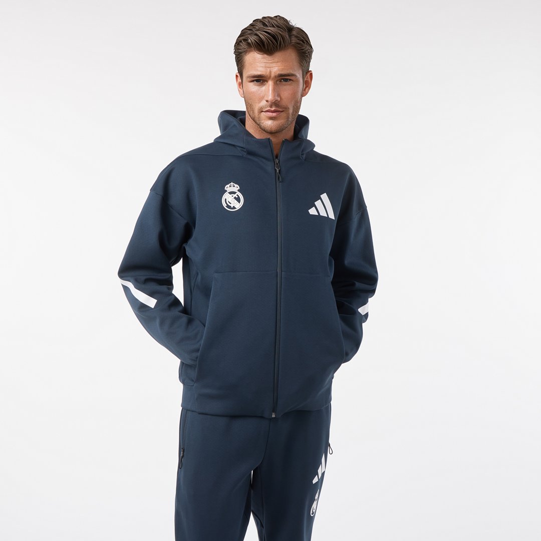 メンズadidasリアルアーバンフルジップパーカーネイビー – レアル